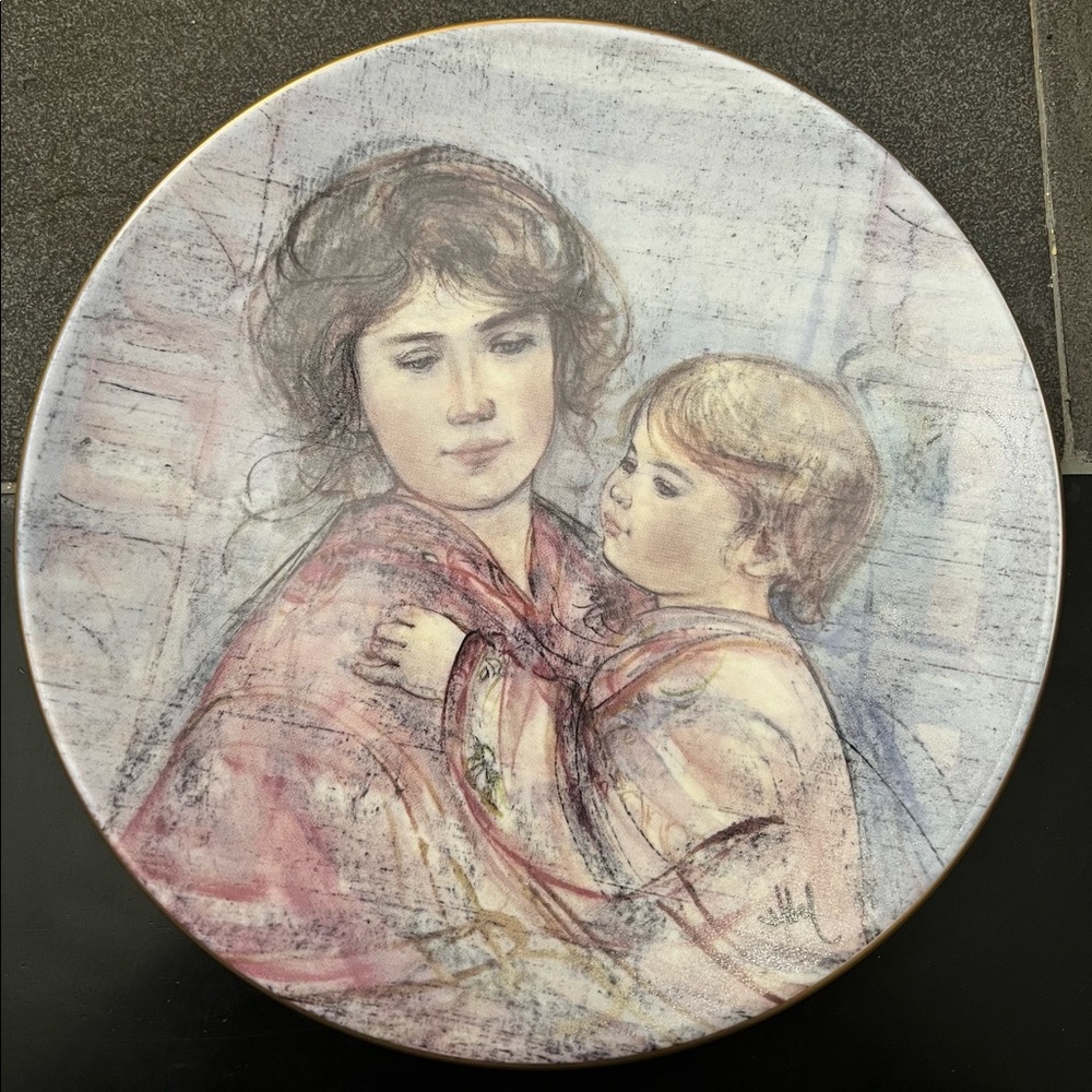 Edna Hibel Plate -Holly & Talia